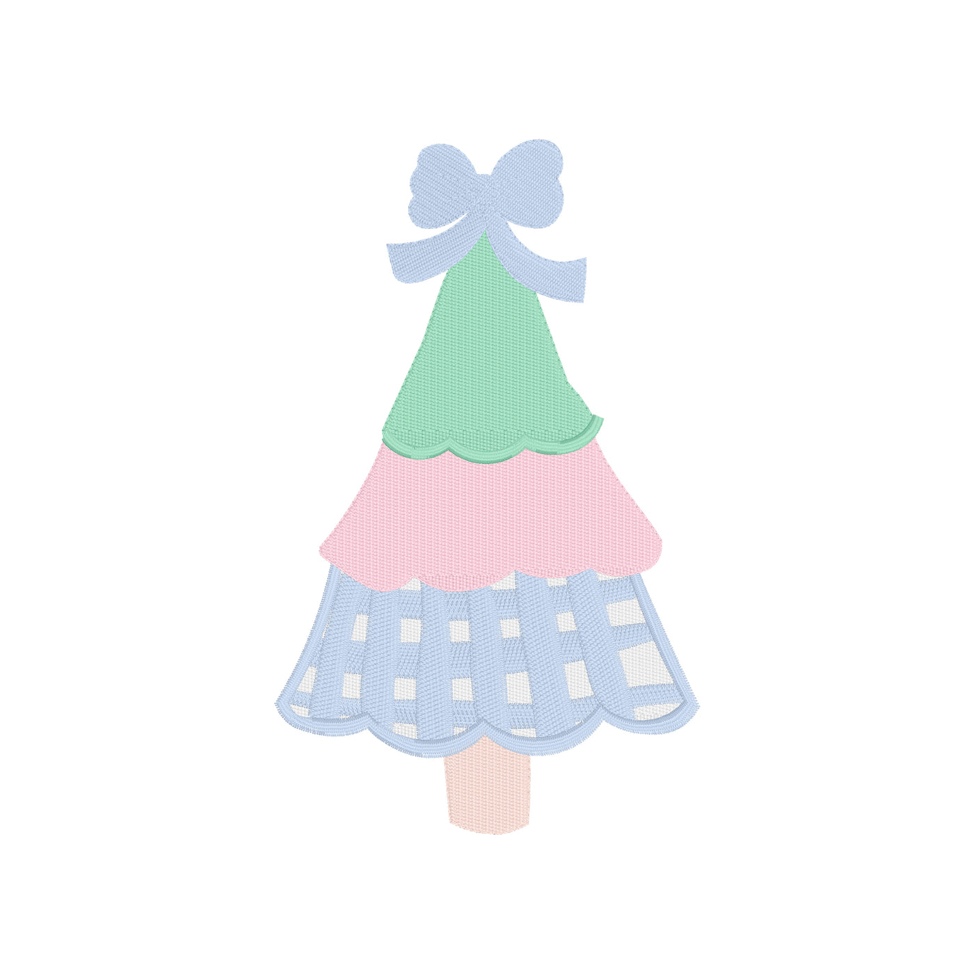 Preppy Christmas Tree Gingham