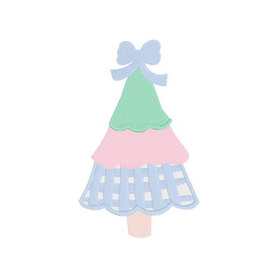 Preppy Christmas Tree Gingham