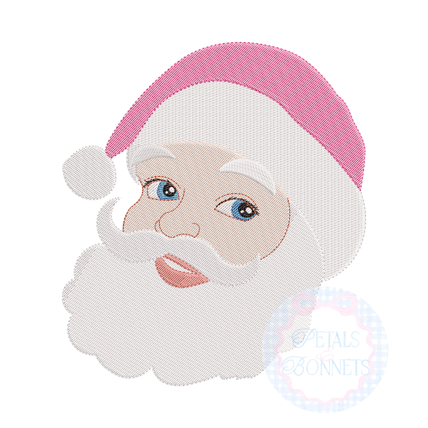 Preppy Santa Embroidery Design