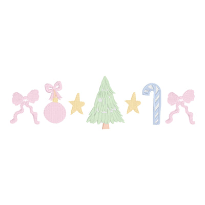 Preppy Christmas Tree Candy Cane Stars