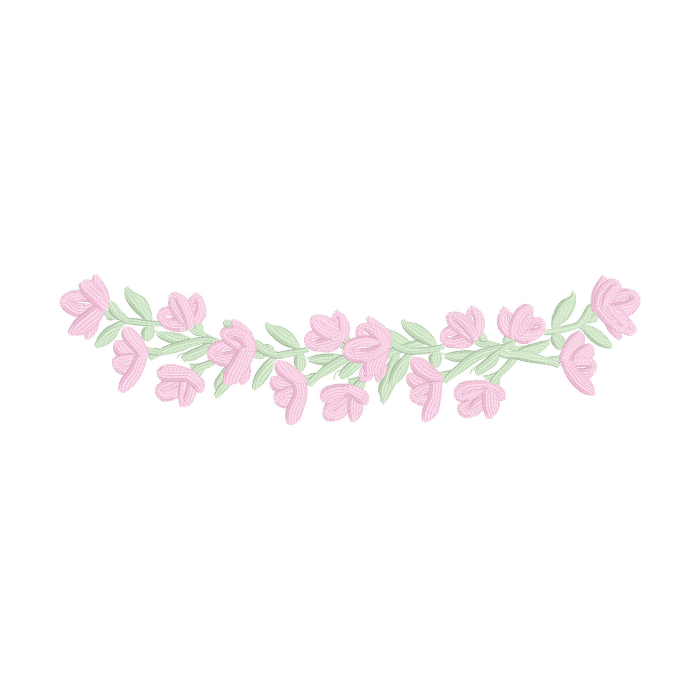 Pink Floral Half Wreath