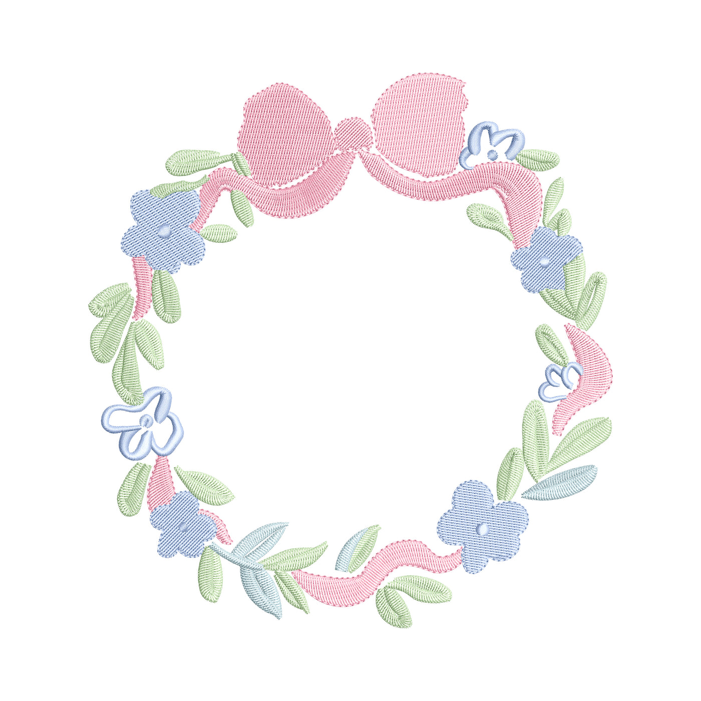 Floral Bow Crest Wreath