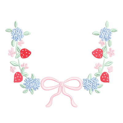 Strawberries & Bow Crest