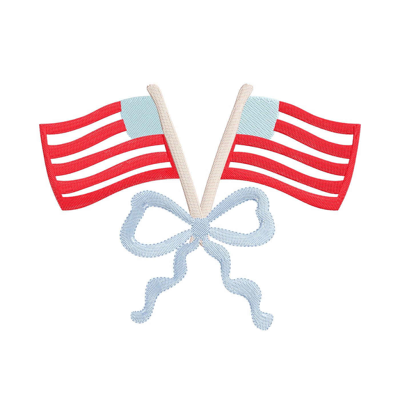 4th of July Flags & Bow