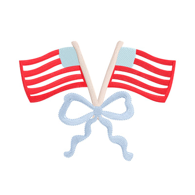 4th of July Flags & Bow
