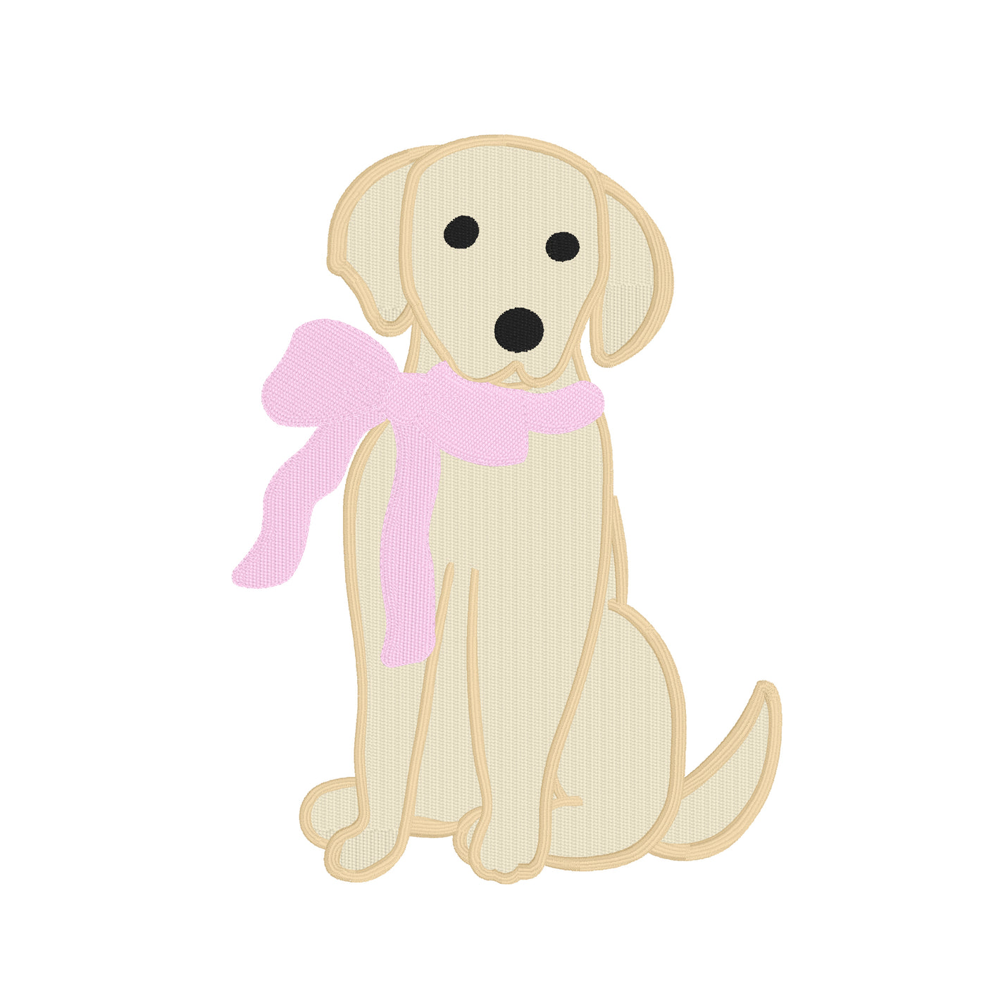 Golden Retriever Puppy with Bow