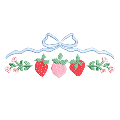 Strawberries & Bow Floral