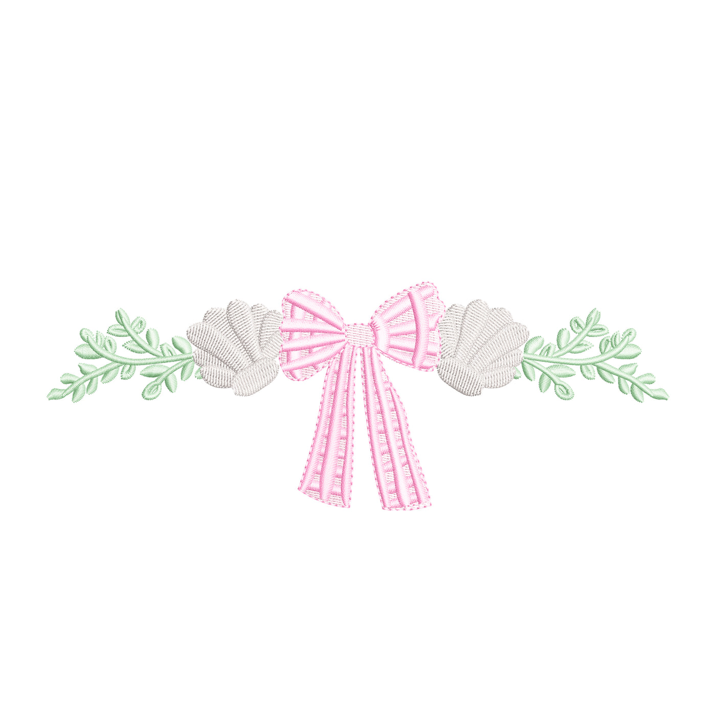 Seashell Beach Gingham Bow