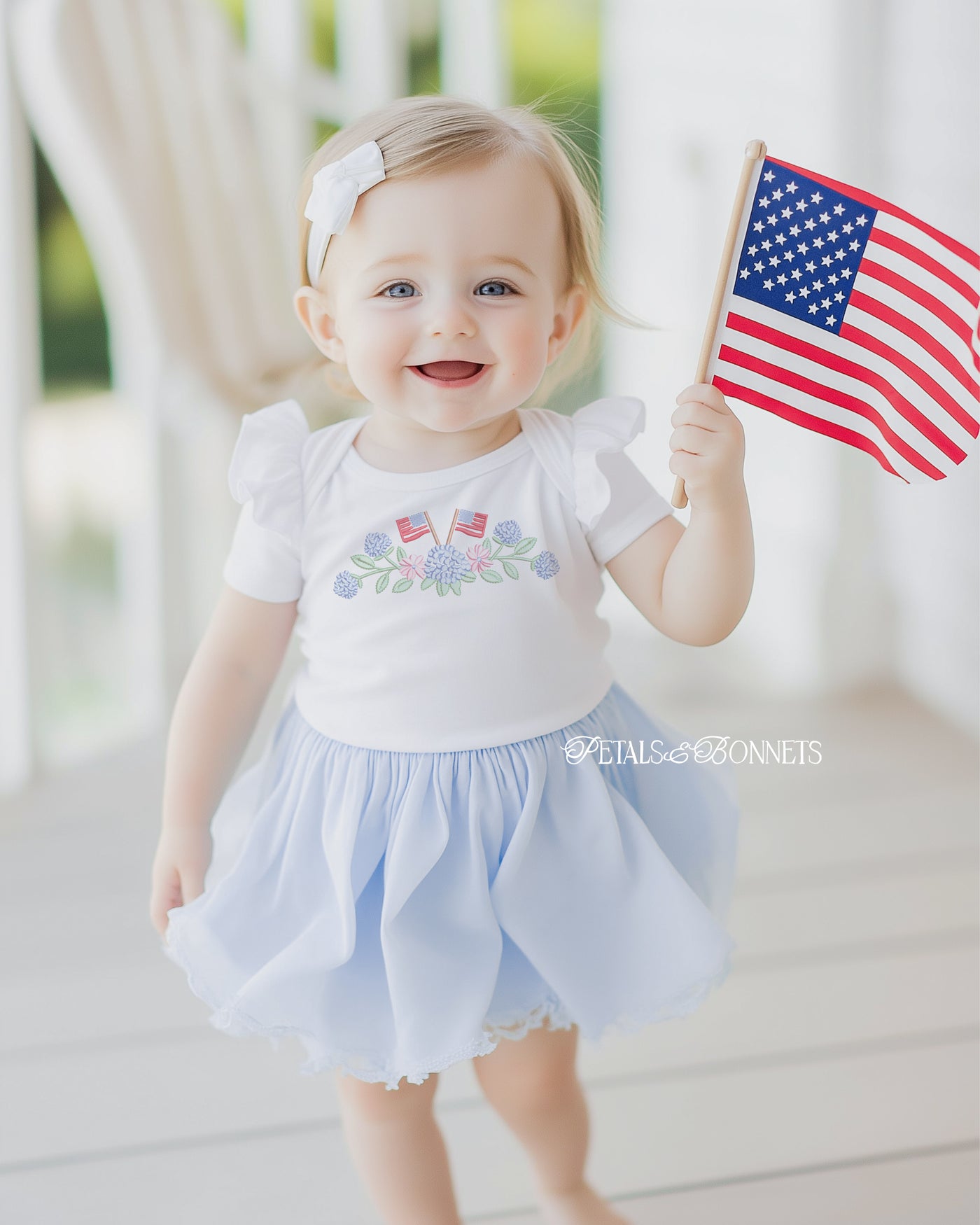 Hydrangea 4th of July Flags