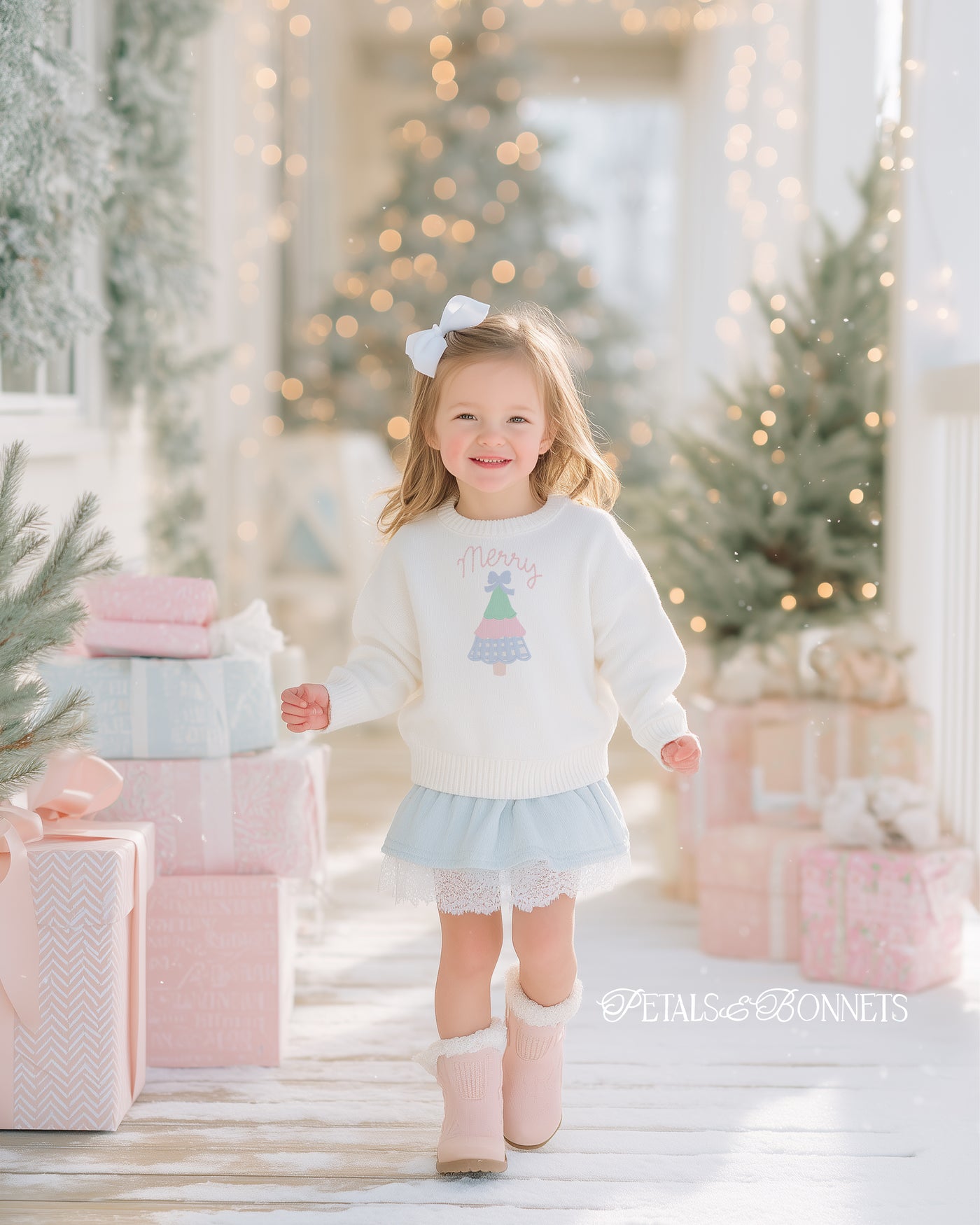 Preppy Christmas Tree Gingham