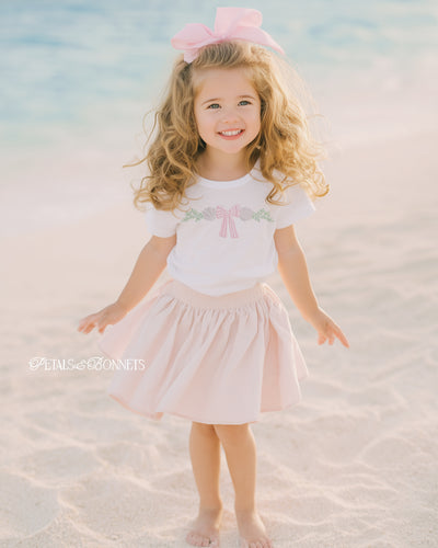 Seashell Beach Gingham Bow