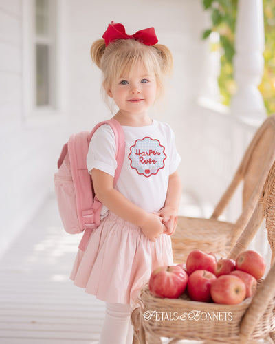 Wavy Bow Apples Frame